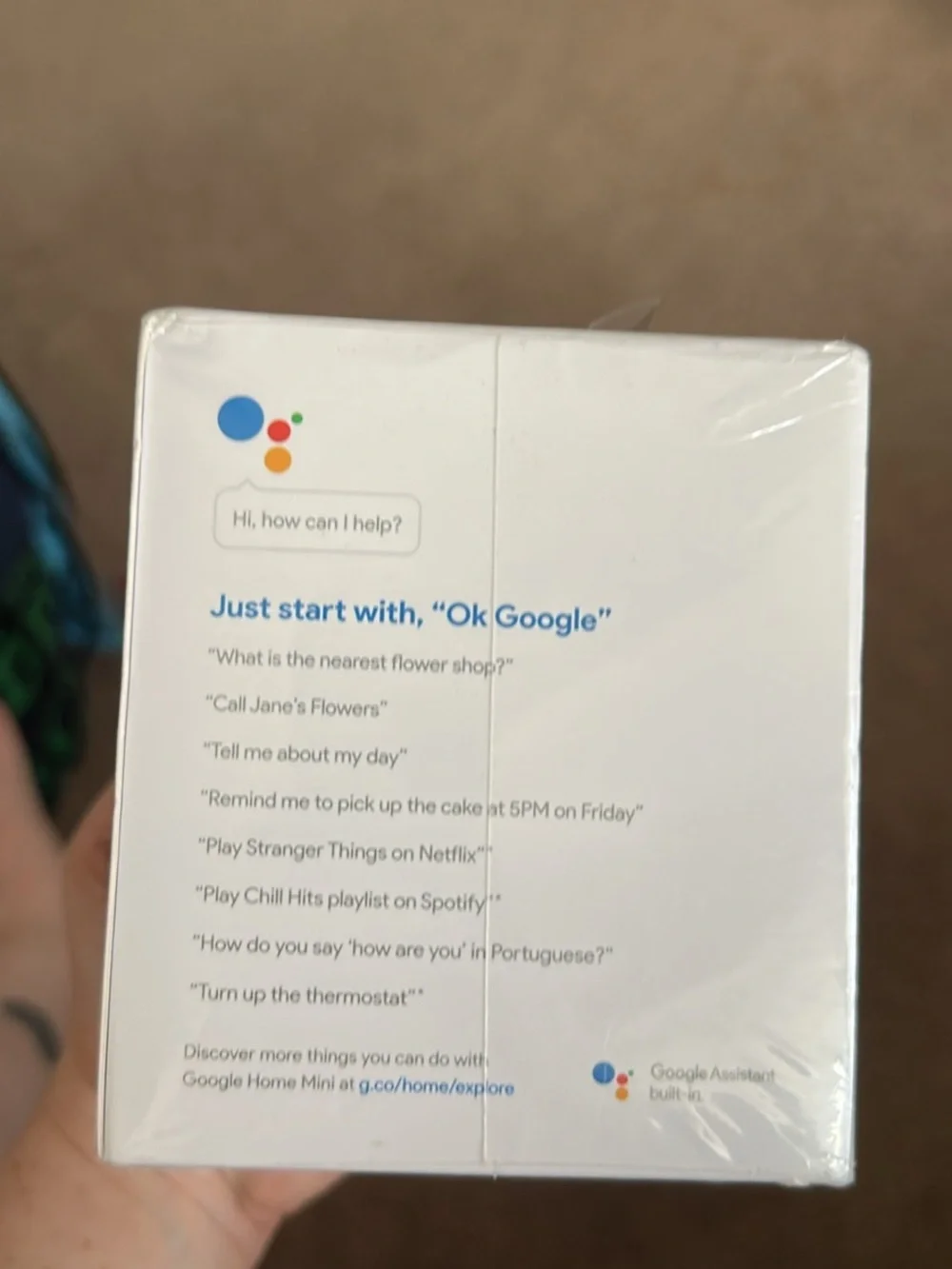 Google Home Mini - Gray and White - Picture 4 of 5